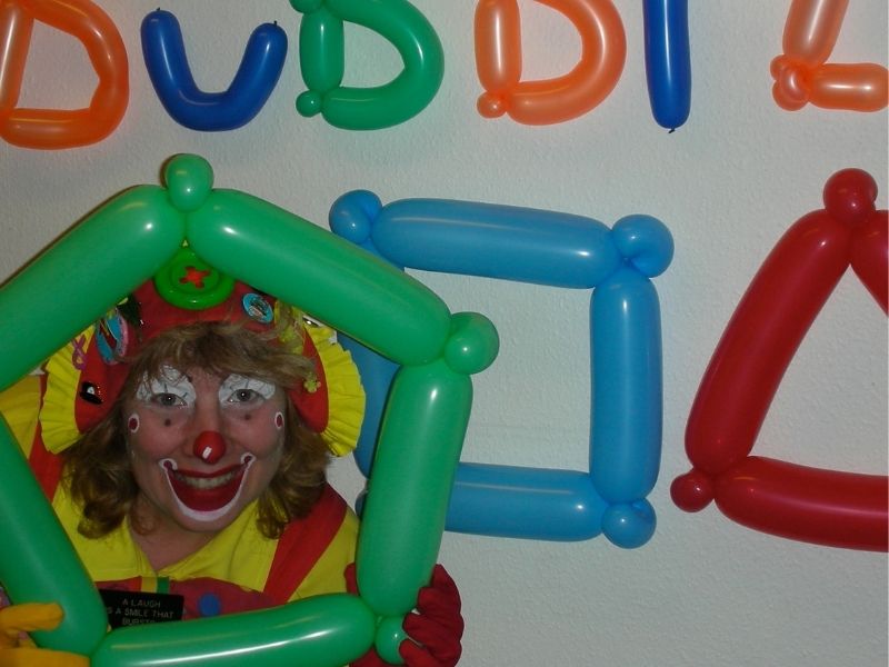 Bubblz with 2D Maths shapes make from balloons