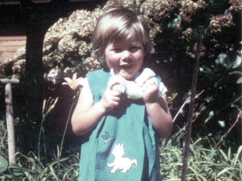 Our founder Caroline Ainslie on her third birthday